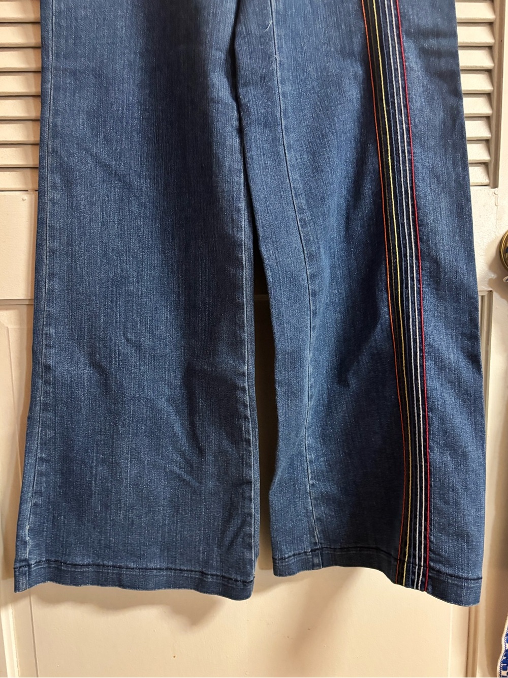 ModCloth Rainbow With Me Wide-Leg Jeans - Picture 8 of 14